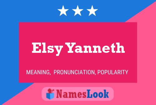 Póster del nombre Elsy Yanneth