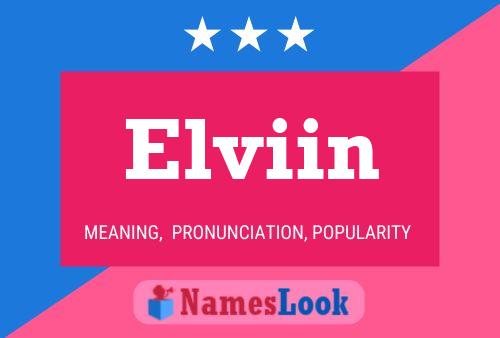 Póster del nombre Elviin