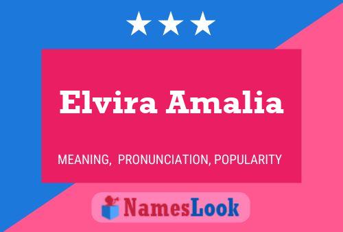 Póster del nombre Elvira Amalia