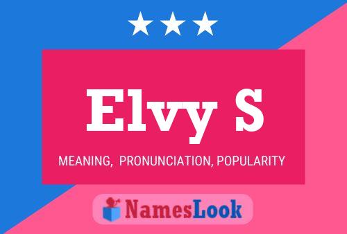 Póster del nombre Elvy S