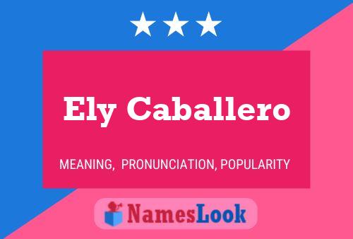 Póster del nombre Ely Caballero