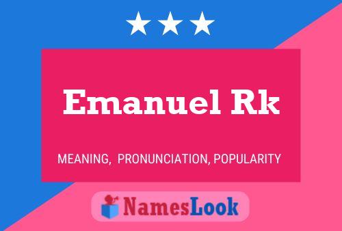 Póster del nombre Emanuel Rk