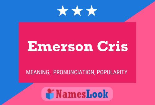 Póster del nombre Emerson Cris