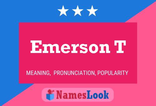 Póster del nombre Emerson T