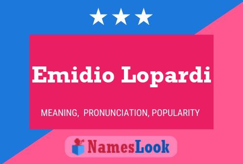 Póster del nombre Emidio Lopardi