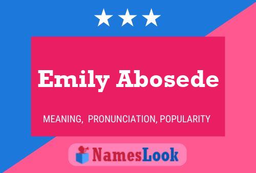 Póster del nombre Emily Abosede