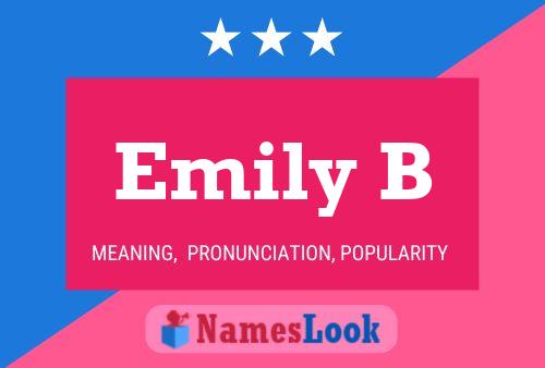 Póster del nombre Emily B