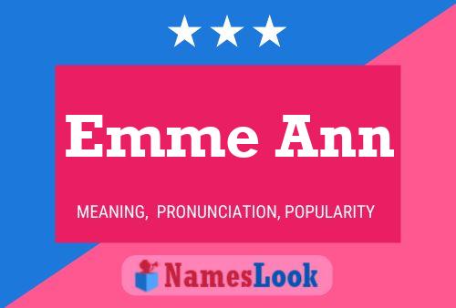 Póster del nombre Emme Ann