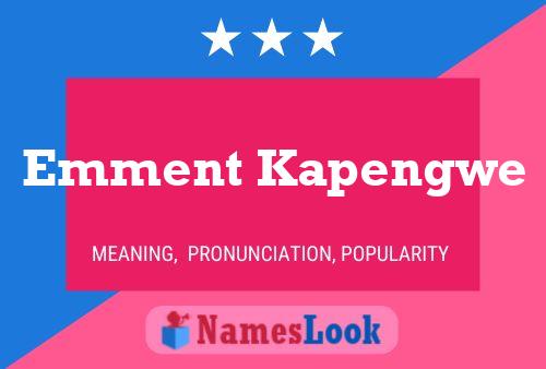 Póster del nombre Emment Kapengwe