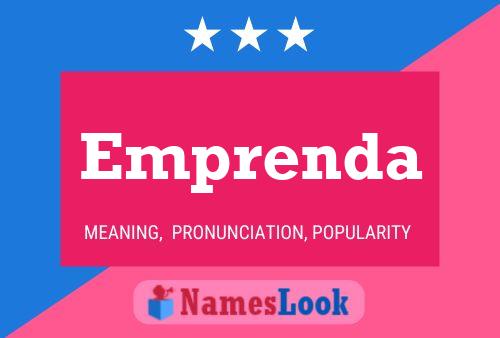 Póster del nombre Emprenda