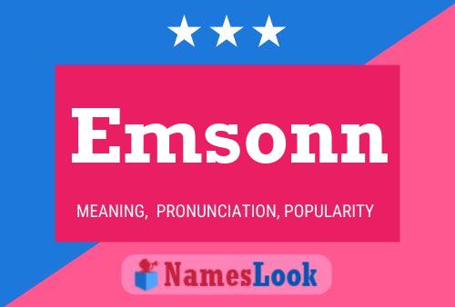 Póster del nombre Emsonn