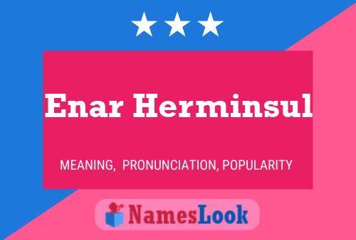 Póster del nombre Enar Herminsul