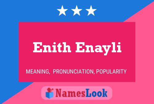 Póster del nombre Enith Enayli