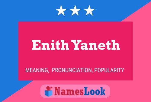 Póster del nombre Enith Yaneth