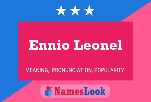 Póster del nombre Ennio Leonel