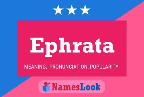 Póster del nombre Ephrata