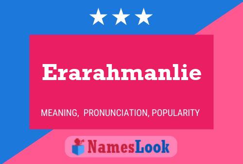 Póster del nombre Erarahmanlie