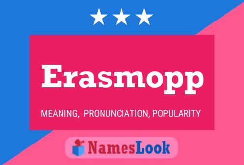 Póster del nombre Erasmopp