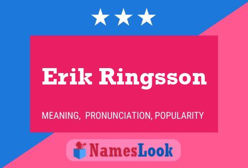 Póster del nombre Erik Ringsson