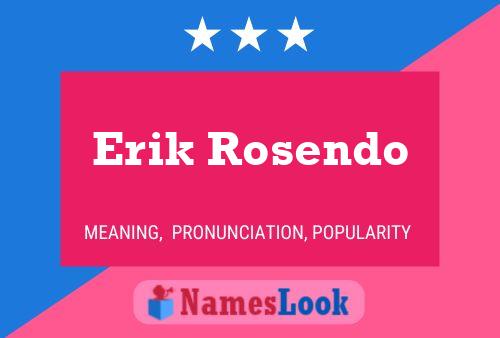 Póster del nombre Erik Rosendo