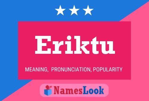 Póster del nombre Eriktu