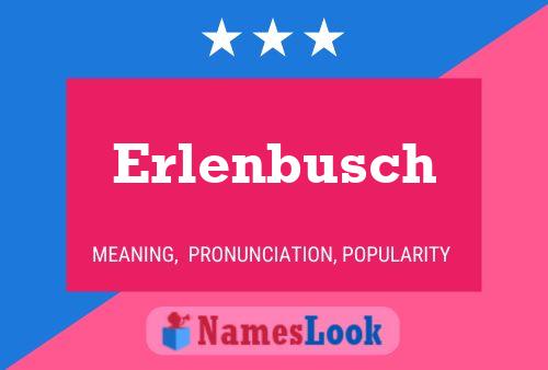 Póster del nombre Erlenbusch