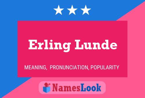 Póster del nombre Erling Lunde