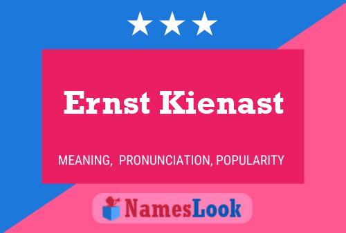 Póster del nombre Ernst Kienast