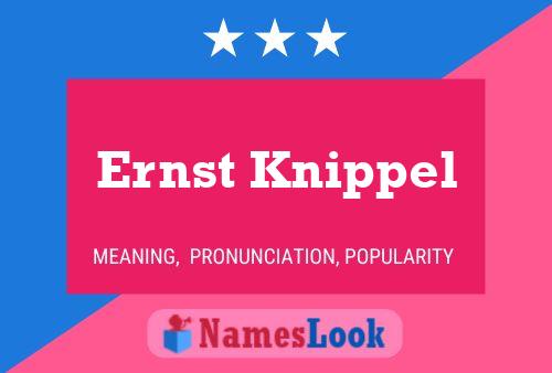 Póster del nombre Ernst Knippel