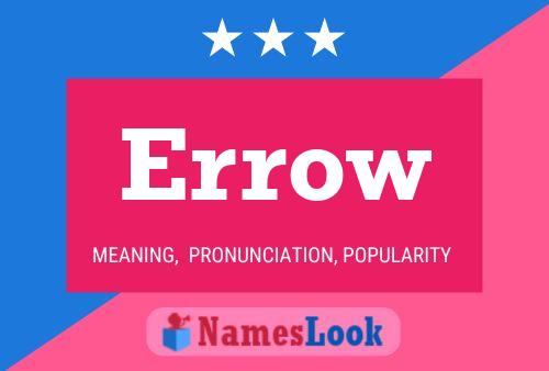 Póster del nombre Errow