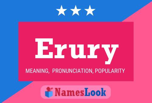 Póster del nombre Erury