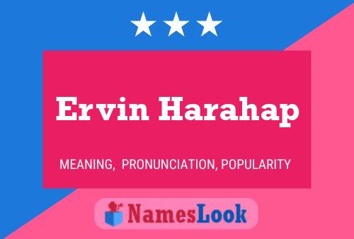 Póster del nombre Ervin Harahap