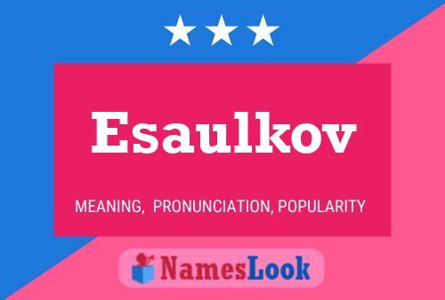 Póster del nombre Esaulkov