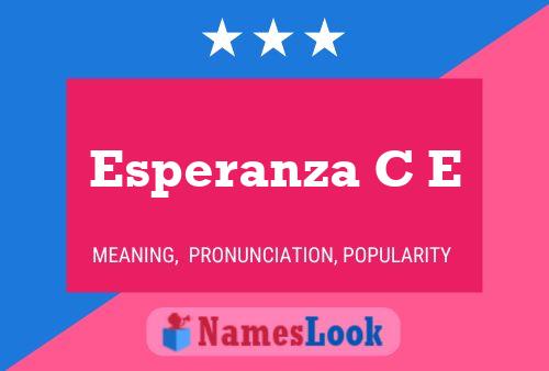 Póster del nombre Esperanza C E