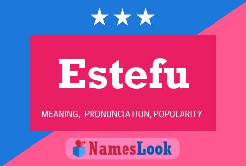 Póster del nombre Estefu