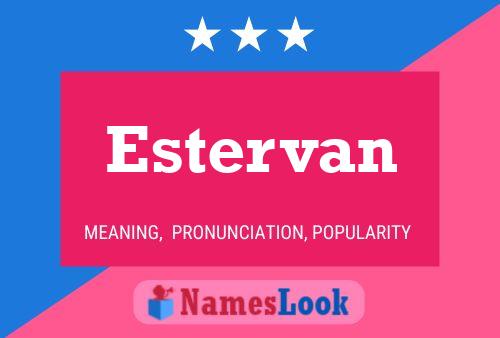 Póster del nombre Estervan