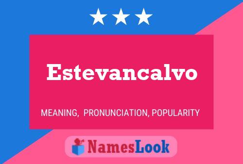 Póster del nombre Estevancalvo