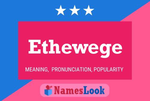 Póster del nombre Ethewege