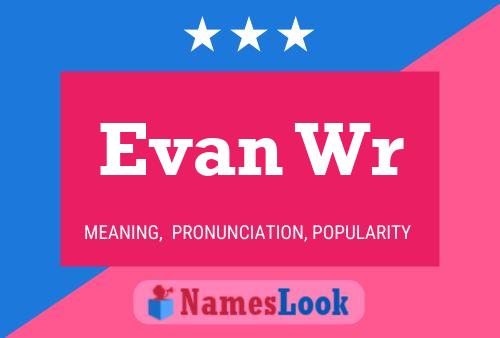 Póster del nombre Evan Wr