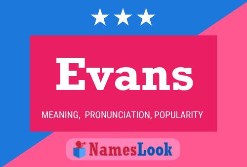 Póster del nombre Evans