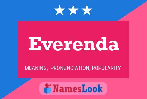 Póster del nombre Everenda