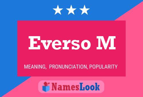 Póster del nombre Everso M