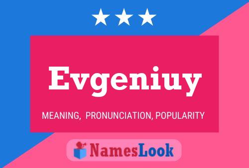 Póster del nombre Evgeniuy