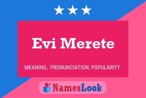 Póster del nombre Evi Merete