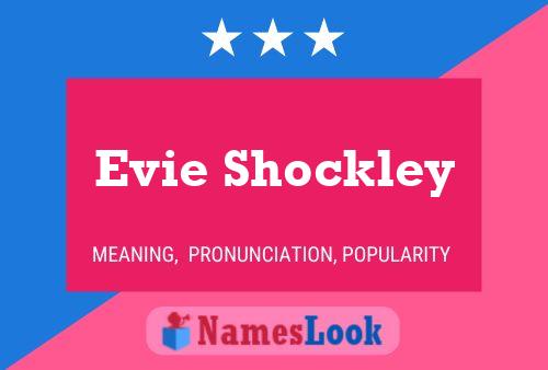 Póster del nombre Evie Shockley