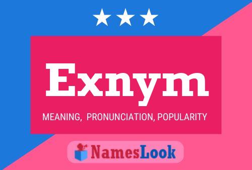 Póster del nombre Exnym