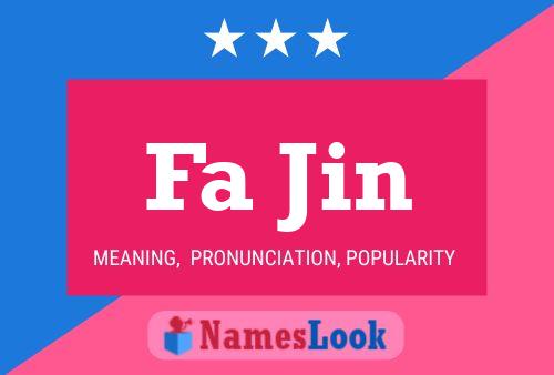 Póster del nombre Fa Jin