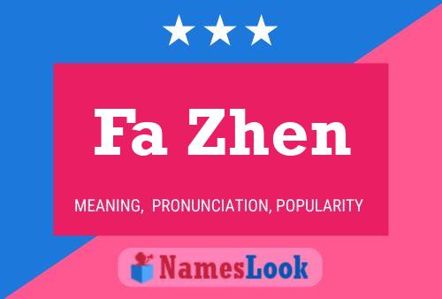 Póster del nombre Fa Zhen