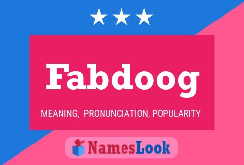 Póster del nombre Fabdoog