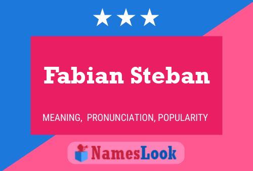 Póster del nombre Fabian Steban